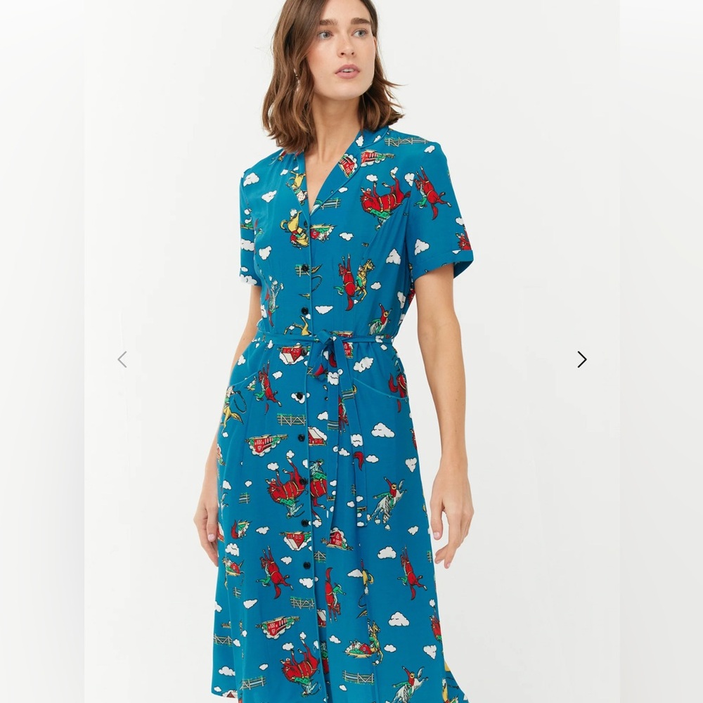 ISO Size 0 HVN Rodeo Crepe Maria dress